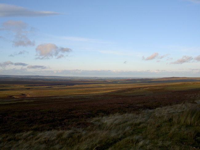 The barren Sleightholme Moor