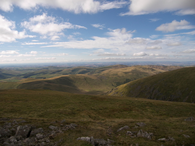View towards the Schil from Auchope Cairn